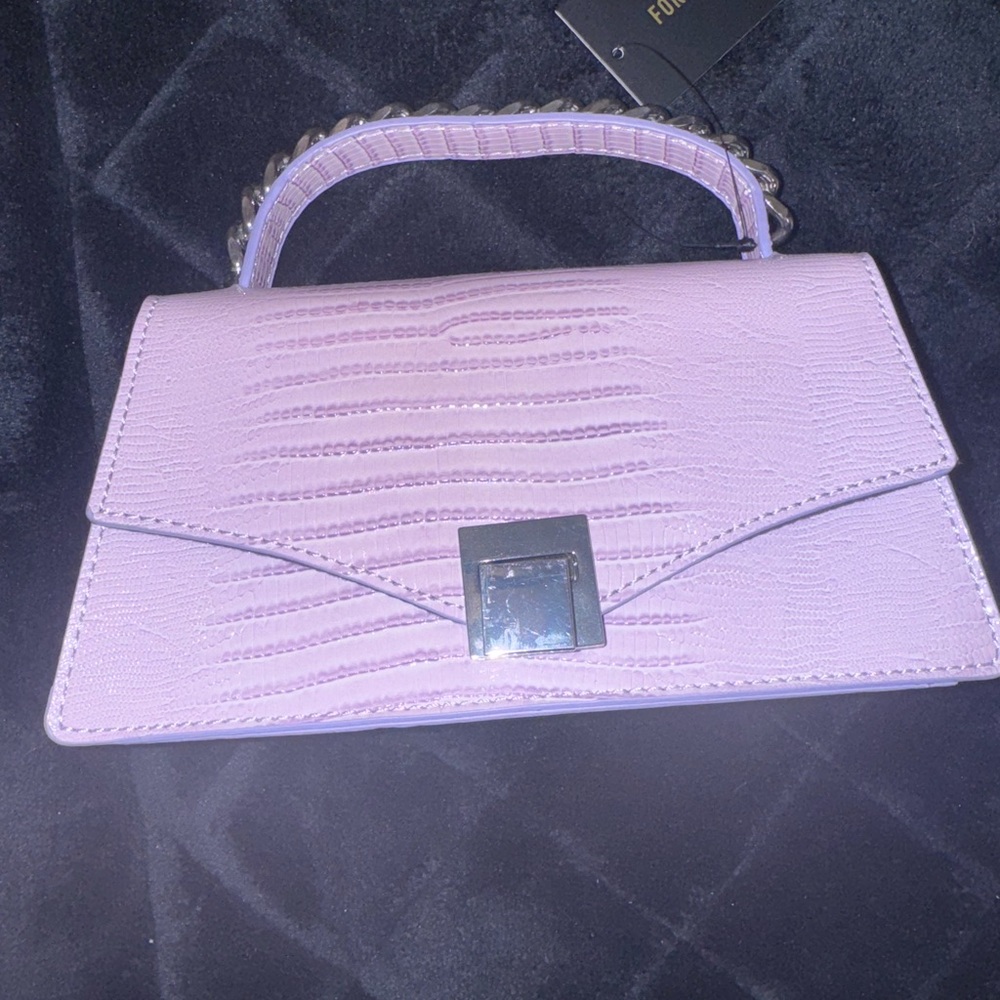 Forever 21 Purple Mini Bag with Textured Design